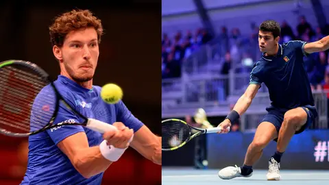 Carreño, Bautista, Alcaraz, Granollers y Feliciano, equipo español de la Copa Davis Carreño, Bautista, Alcaraz, Granollers y Feliciano, equipo español de la Copa Davis