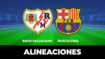 Alineación del Barcelona en el partido de hoy de la Liga Santander ante el Rayo Vallecano Alineación del Barcelona en el partido de hoy de la Liga Santander ante el Rayo Vallecano
