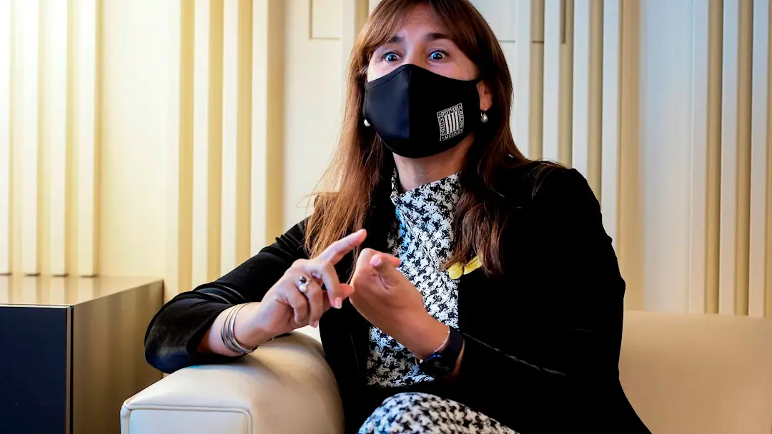 La presidenta del Parlament, Laura Borràs La presidenta del Parlament, Laura Borràs