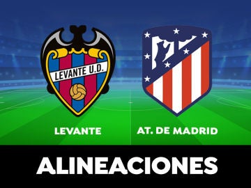 Alineación del Atlético de Madrid en el partido de hoy frente al Levante