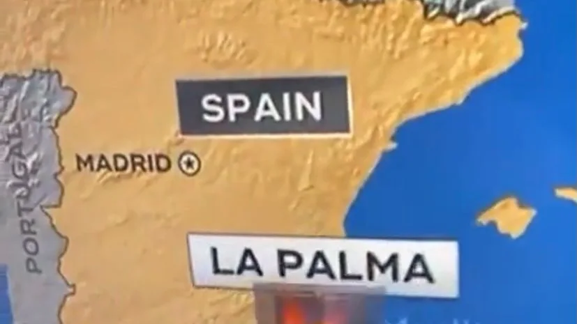 La CBS de Estados Unidos confunde el volc&aacute;n de La Palma