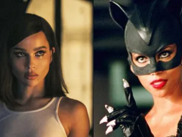 Halle Berry y Zoe Kravitz como Catwoman Halle Berry y Zoe Kravitz como Catwoman