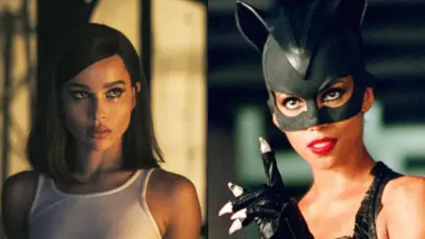 Halle Berry y Zoe Kravitz como Catwoman Halle Berry y Zoe Kravitz como Catwoman