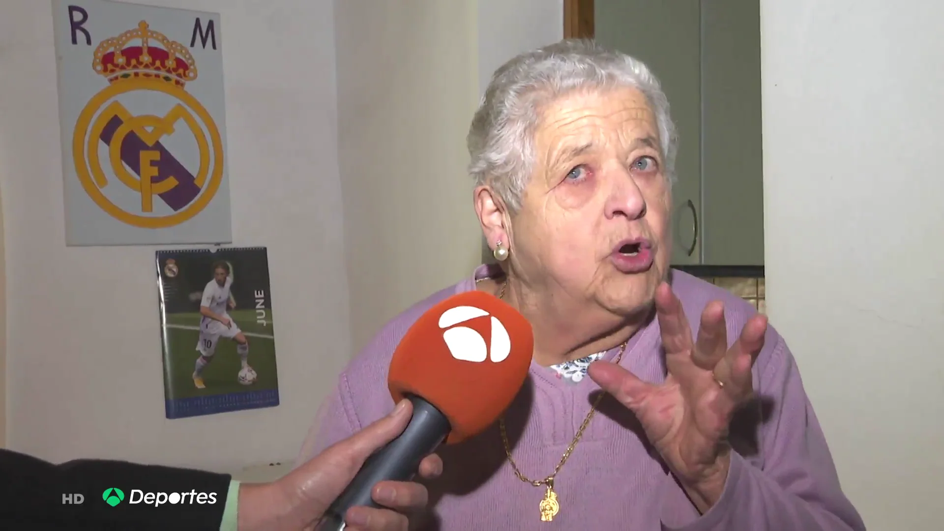 Elvira, la zamorana de 80 a&ntilde;os que quiere conocer a Modric: "Es una maravilla de chaval"