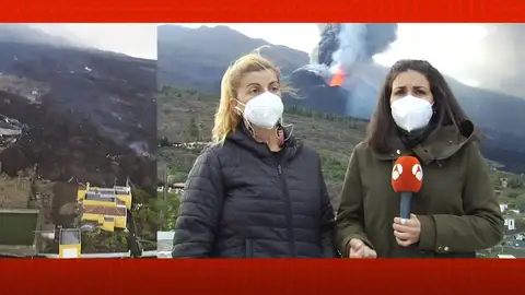 Afectada por el volcán. Afectada por el volcán.