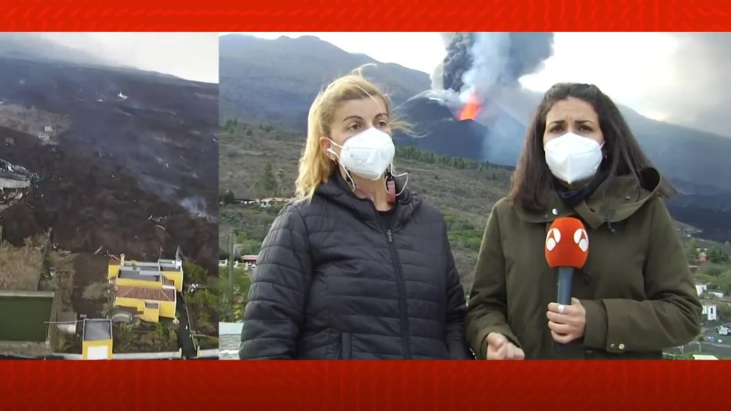 Afectada por el volcán. Afectada por el volcán.