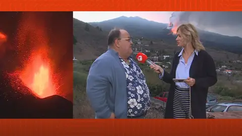 Evolución del volcán en La Palma. Evolución del volcán en La Palma.