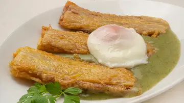Receta de pencas rellenas con puré de patata y huevo, de Karlos Arguiñano