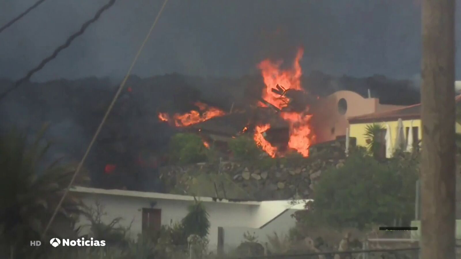 Así es la zona de exclusión del volcán de La Palma