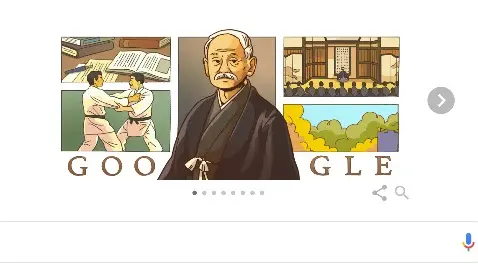 Google celebra hoy con un doodle el 161 cumplea&ntilde;os del 'padre del judo': Kanō Jigorō