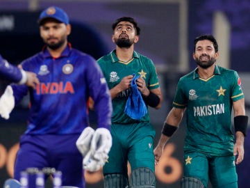 Una imagen del partido de criquet entre India y Pakistán