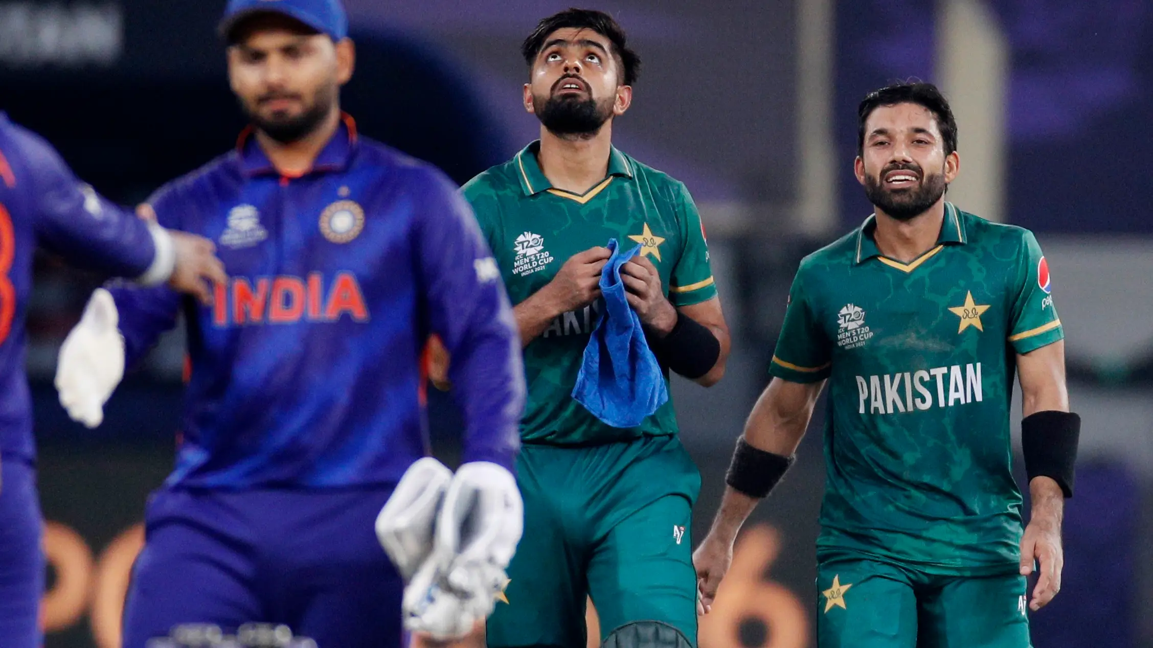 Una imagen del partido de criquet entre India y Pakist&aacute;n