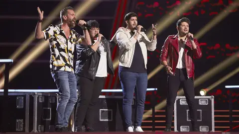 Marc, Pablo, Sofía y Servando cantan 'Mientes' en La Gran Batalla de ‘La Voz’ Actuación | La Gran Batalla