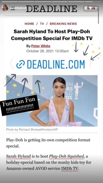 Sarah Hyland en Instagram