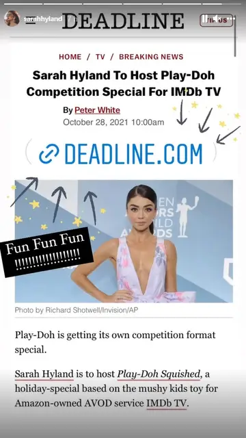 Sarah Hyland en Instagram Sarah Hyland en Instagram