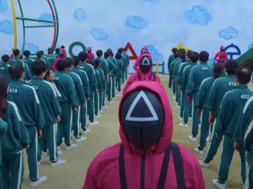 Escena de 'El juego del calamar' Escena de 'El juego del calamar'