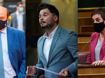 El PNV, ERC y EH Bildu ultiman la negociación de los Presupuestos en el último día para presentar una enmienda a la totalidad El PNV, ERC y EH Bildu ultiman la negociación de los Presupuestos en el último día para presentar una enmienda a la totalidad