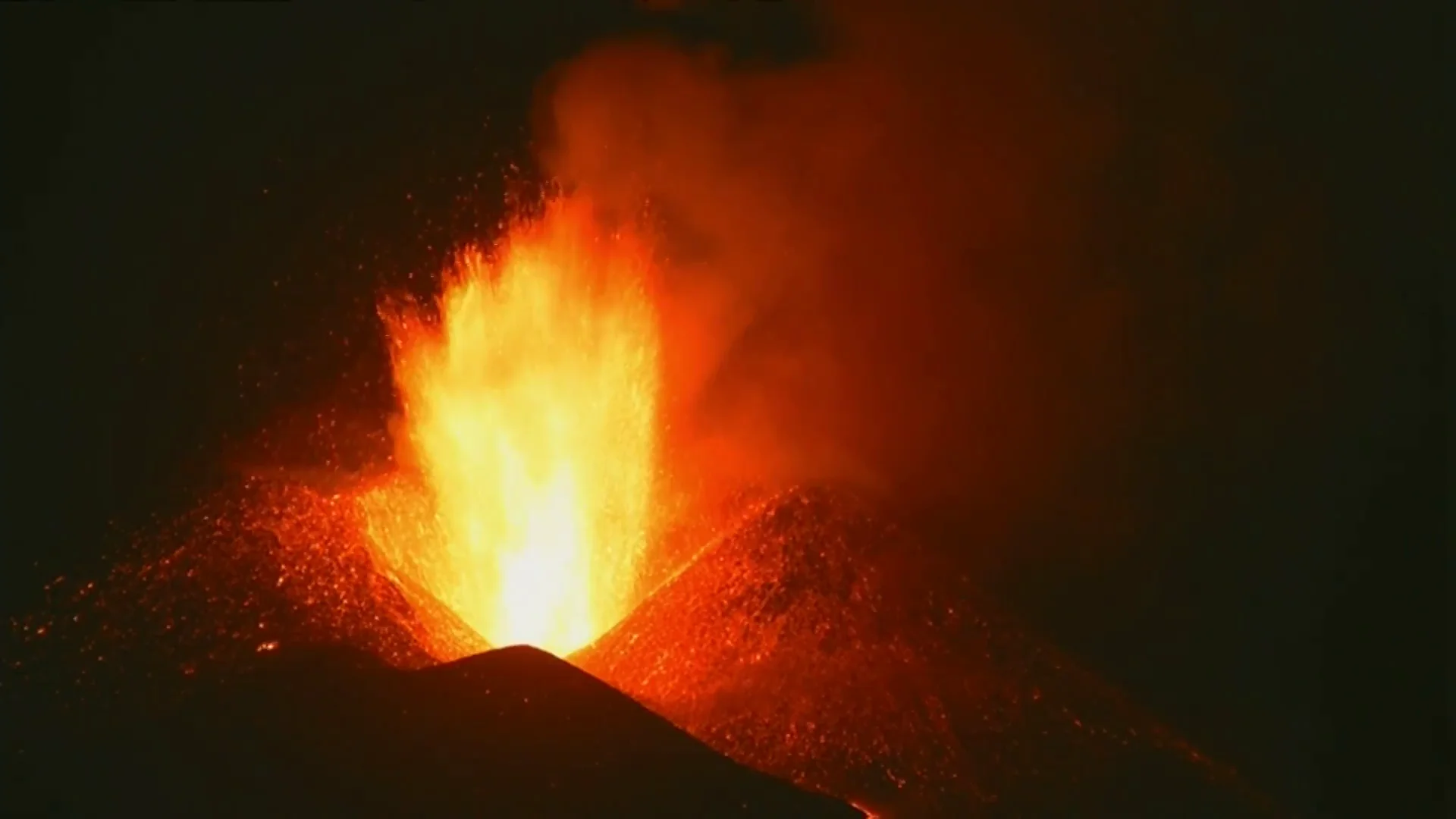 Volcán de La Palma en erupción Volcán de La Palma en erupción