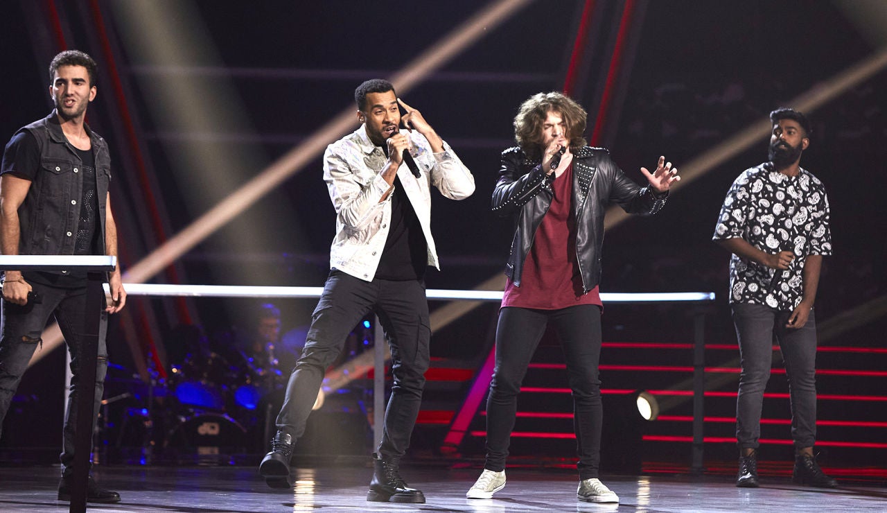Carlos Ángel, Tosh, Daniel y Ángel cantan 'Believer' en La Gran Batalla de ‘La Voz’ 