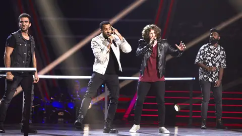 Carlos Ángel, Tosh, Daniel y Ángel cantan 'Believer' en La Gran Batalla de ‘La Voz’ Carlos Ángel, Tosh, Daniel y Ángel cantan 'Believer' en La Gran Batalla de ‘La Voz’