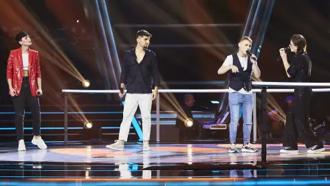 Julio, Paula, Javier e Irene cantan ‘Fuiste tú’ en La Gran Batalla de ‘La Voz’ Actuación | La Gran Batalla