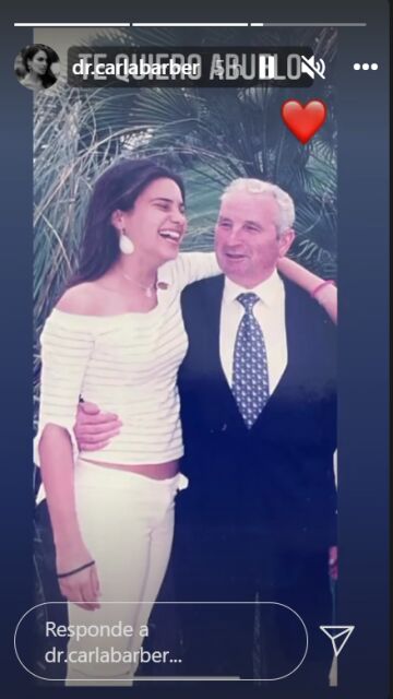 Carla Barber y su abuelo