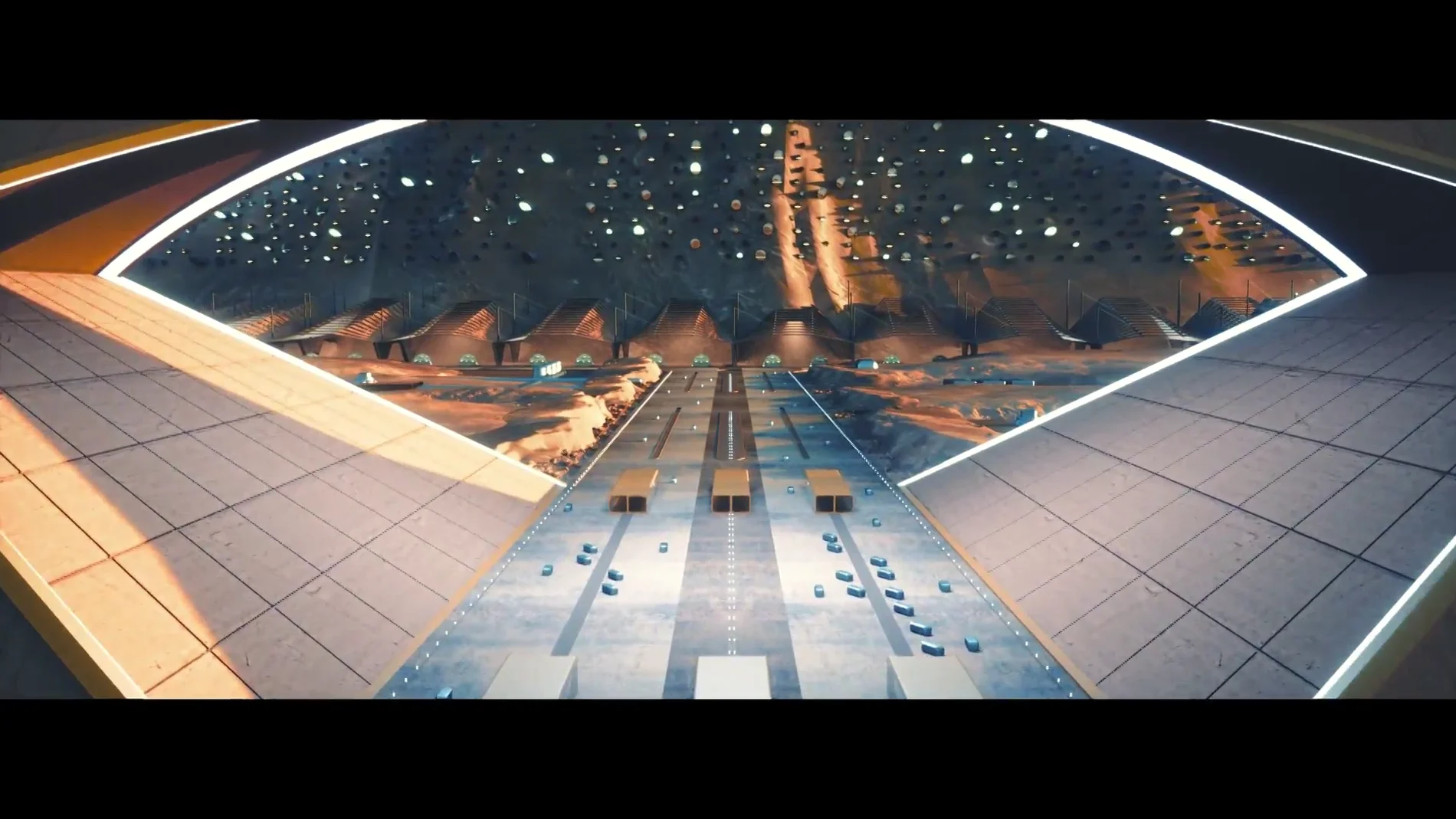 Marte ciudad futurista