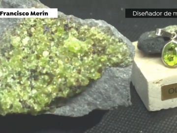 Minerales extraídos del volcán 