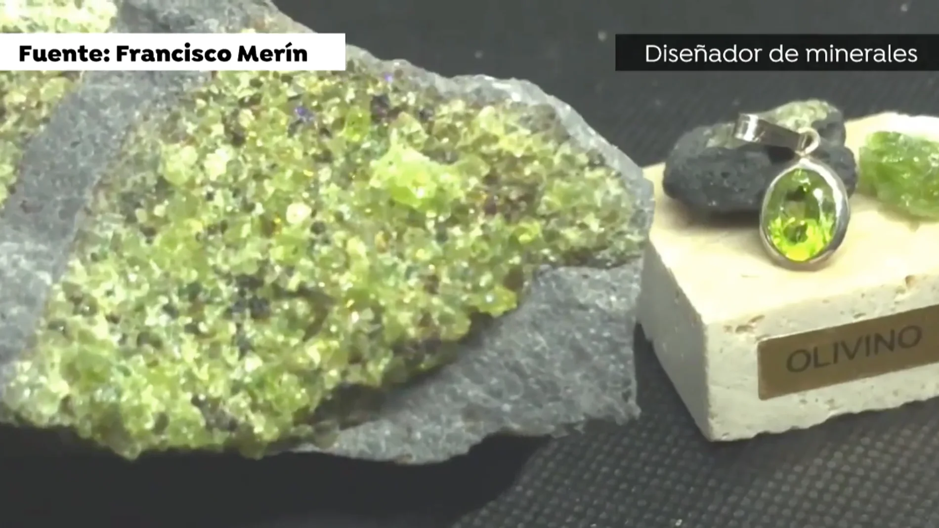 Minerales extraídos del volcán 