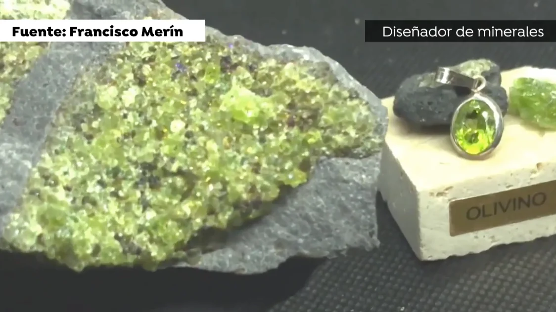 Minerales extra&iacute;dos del volc&aacute;n 