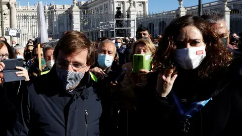El alcalde de Madrid, José Luis Martínez-Almeida, y la presidenta de la Comunidad de Madrid, Isabel Díaz Ayuso El alcalde de Madrid, José Luis Martínez-Almeida, y la presidenta de la Comunidad de Madrid, Isabel Díaz Ayuso