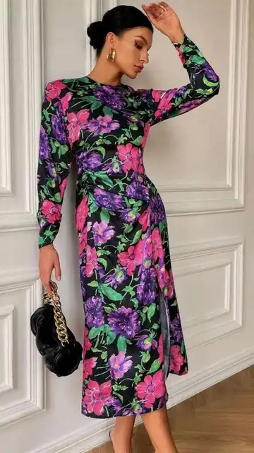 vestido flores Shein vestido flores Shein