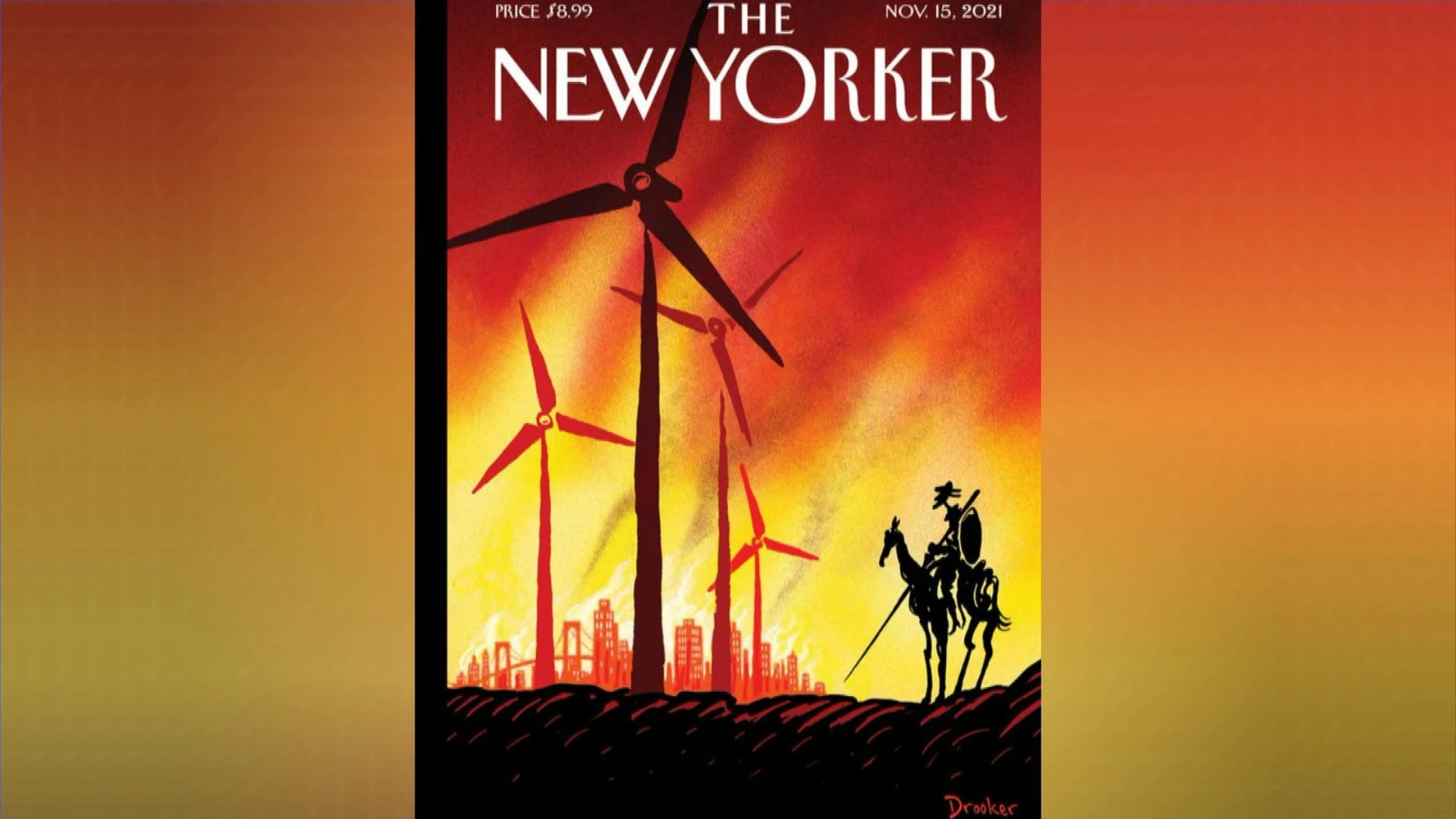 Don Quijote se enfrenta al cambio climático en la portada de The New Yorker