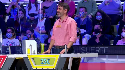 ¡Ni los 100 euros de consolación! Iván se va a casa con la cantidad mínima de La ruleta de la suerte Mejores momentos | 10 de noviembre