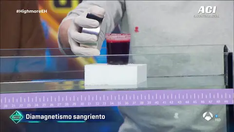 ¿Sabías qué la sangre huye de los imanes? Marron lo demuestra en 'El hormiguero 3.0' ¿Sabías qué la sangre huye de los imanes? Marron lo demuestra en 'El hormiguero 3.0'