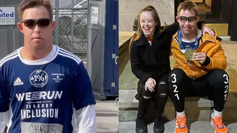 Chris Nikic, el primer atleta con síndrome de Down que termina el maratón de Nueva York Chris Nikic, el primer atleta con síndrome de Down que termina el maratón de Nueva York