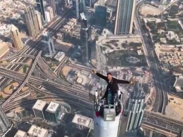 Will Smith se sube al punto más alto de Dubái
