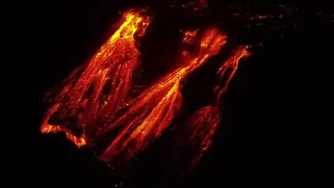 Las sorprendentes imágenes del volcán de La Palma Las sorprendentes imágenes del volcán de La Palma