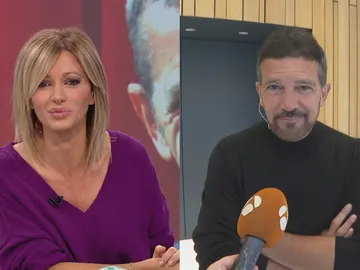 Susanna Griso y Antonio Banderas. Susanna Griso y Antonio Banderas.