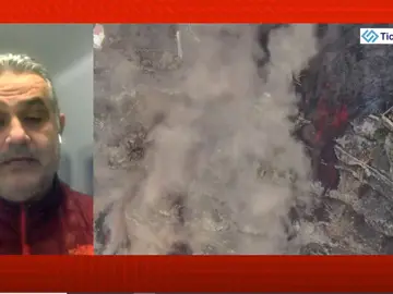 Así avanza el volcán. Así avanza el volcán.