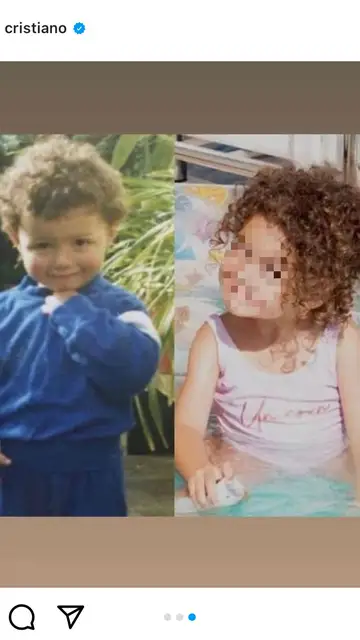 Cristiano Ronaldo y su hija Cristiano Ronaldo
