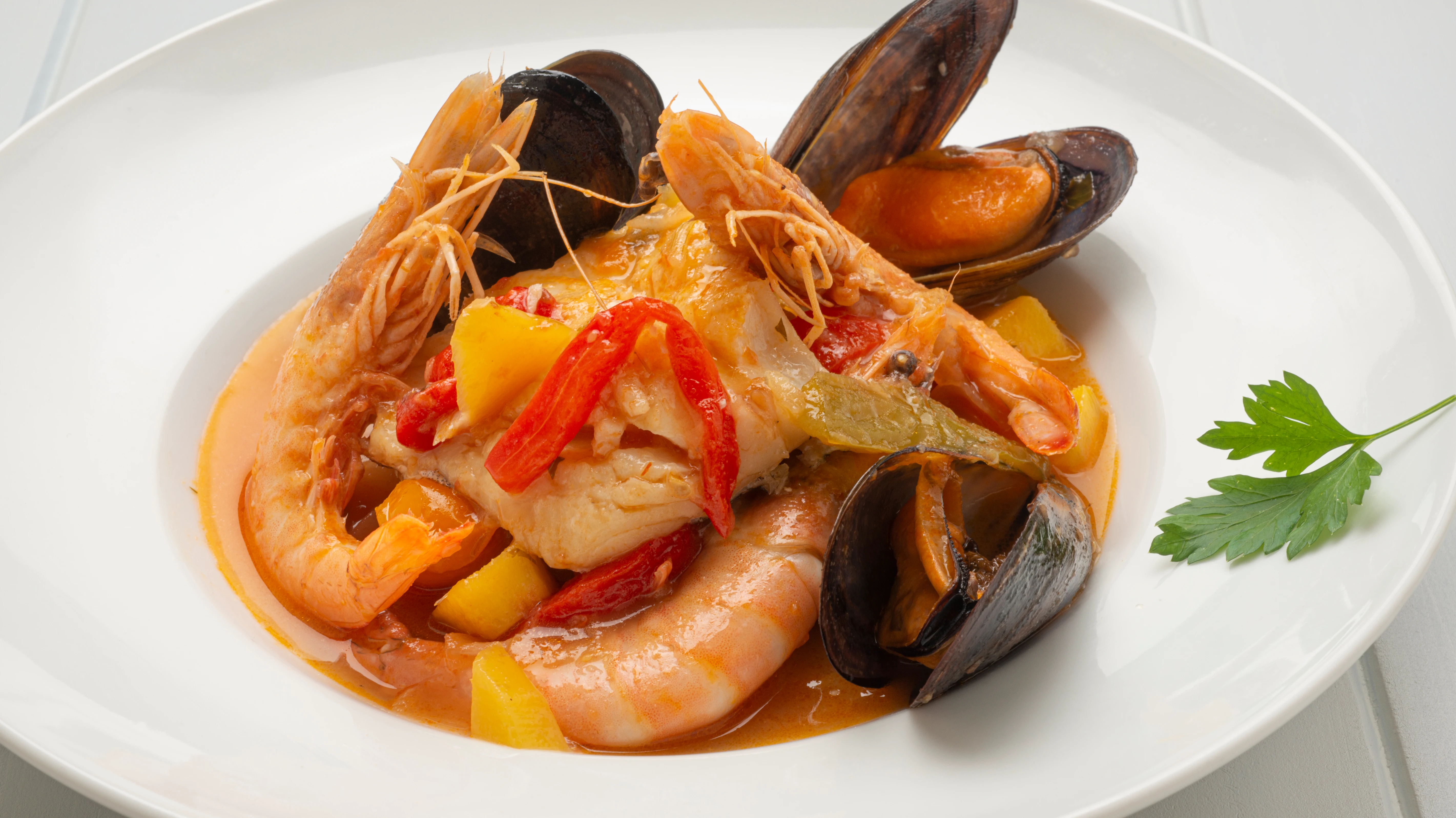 cazuela de bacalao y mango