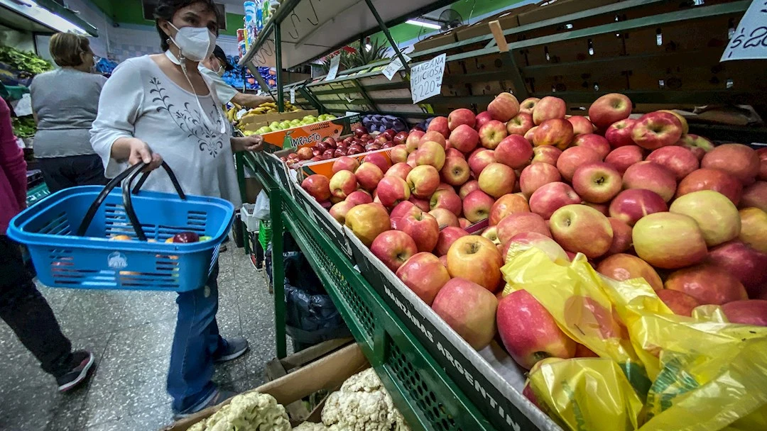 Foto de archivo de un supermercado