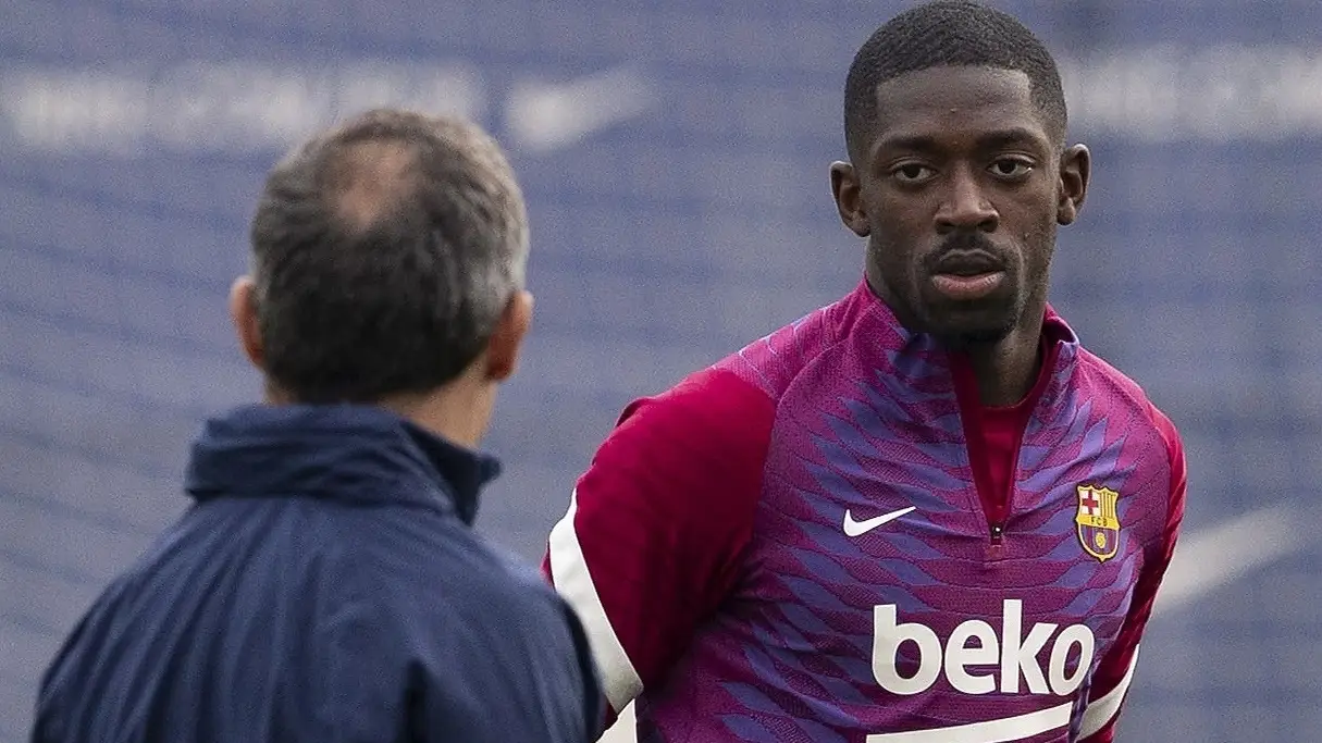 Dembel&eacute; se lleva la primera multa de Xavi por llegar 3 minutos tarde al entrenamiento