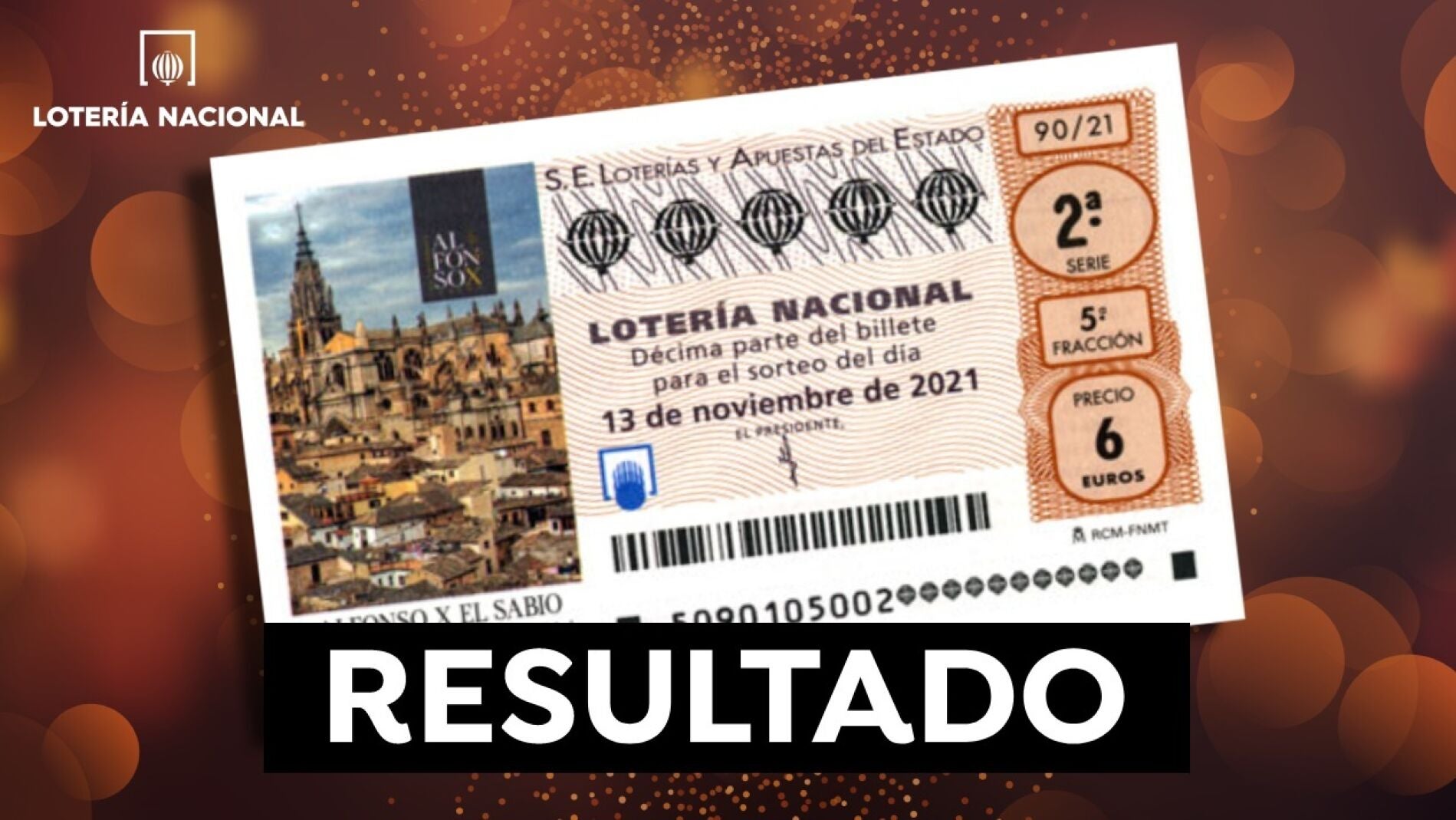 Sorteo Lotería Nacional De Hoy Sábado 13 De Noviembre: Comprobar Décimo ...