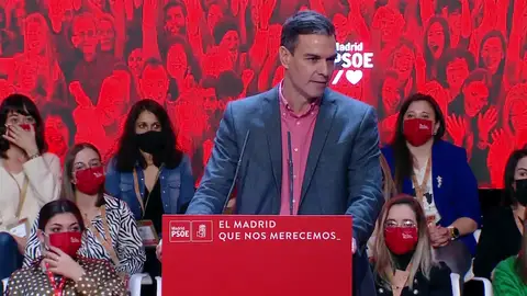 Pedro Sánchez, en el Congreso del PSOE de Madrid: "Lo que está en quiebra es el sentido de Estado de la oposición" Pedro Sánchez, en el Congreso del PSOE de Madrid: "Lo que está en quiebra es el sentido de Estado de la oposición"