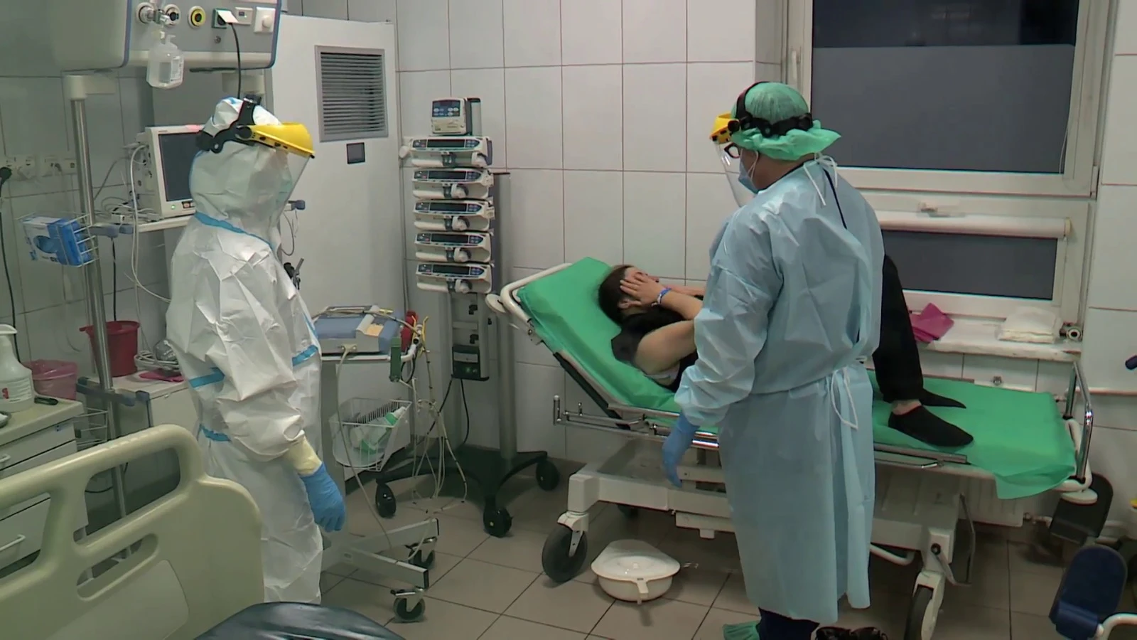 Mujer siria en un hospital Mujer siria en un hospital