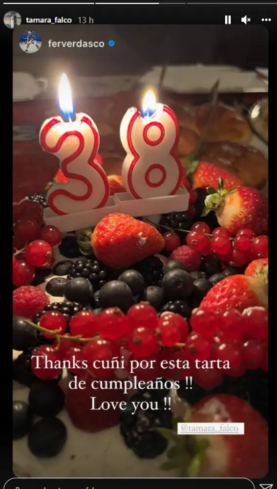 El detalle de Tamara Falcó con Fernando Verdasco en su cumpleaños 