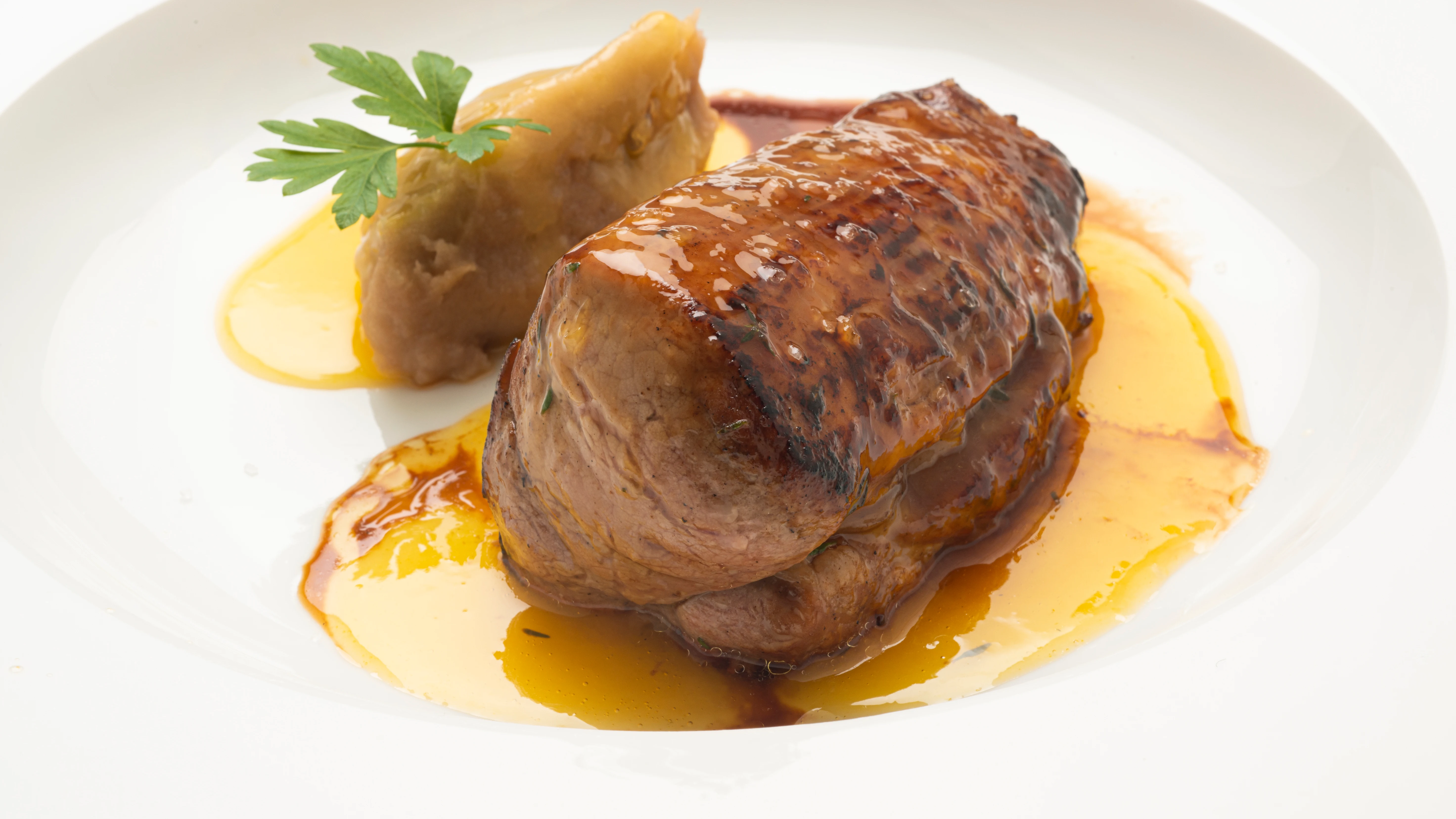 Receta de Arguiñano: Solomillo de cerdo con puré de plátano Receta de Arguiñano: Solomillo de cerdo con puré de plátano