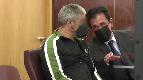Bernardo Montoya en el juicio. Bernardo Montoya en el juicio.